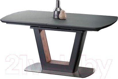 Изображение товара Обеденный стол Halmar Bilotti (темно-серый/орех)