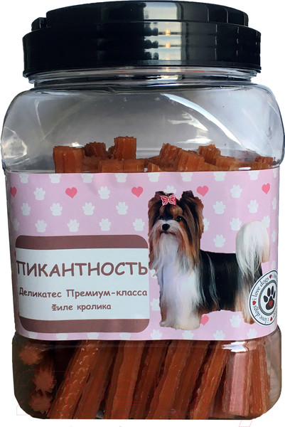 Изображение товара Лакомство для собак O'dog Пикантность. Филе кролика (750г)
