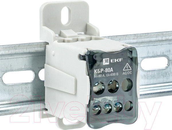 Изображение товара Распределительный блок на DIN-рейку EKF PROxima PLC-KBR80