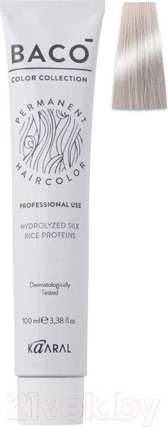 Изображение товара Крем-краска для волос Kaaral Baco 9.02 (очень светлый натурально-фиолетовый блондин)