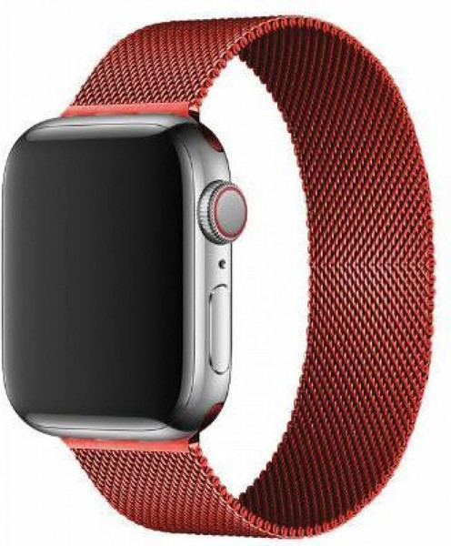 Изображение товара Ремешок для умных часов Rumi Milanese Loop для Apple Watch 38/40/41мм (красный)