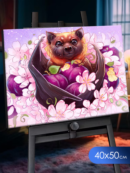 Изображение товара Картина по номерам Флюид Летучая собака 40x50 / SHR0550