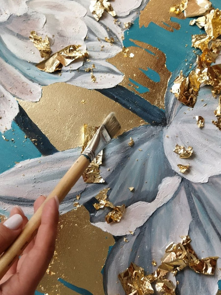 Изображение товара Картина по номерам Флюид Танец снежной змеи 23x57 /HRP0188