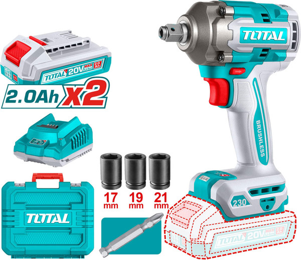 Изображение товара Аккумуляторный гайковерт TOTAL TIWLI20236