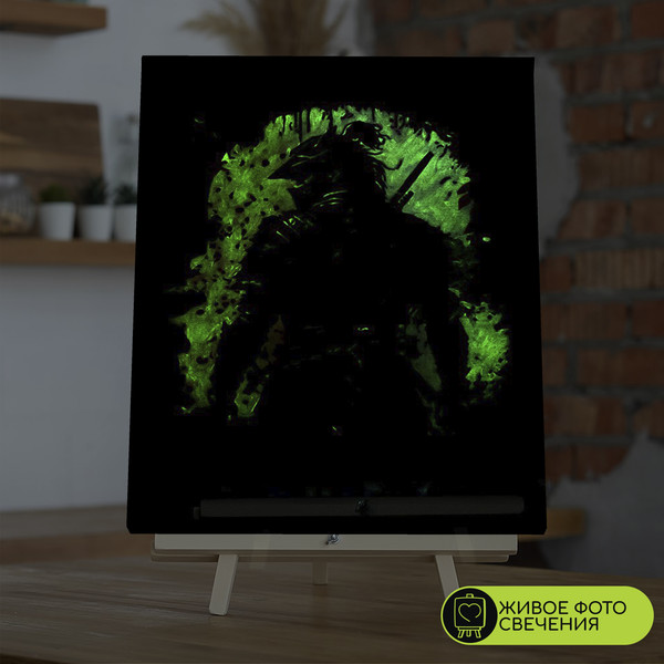 Изображение товара Картина по номерам Молли Японский самурай со светящейся краской 40х50 / FHR0579