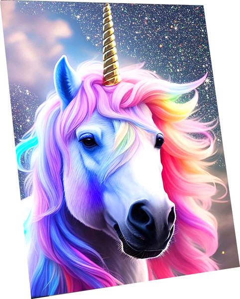 Изображение товара Картина по номерам Флюид Единорог 40x50 / SHR0557
