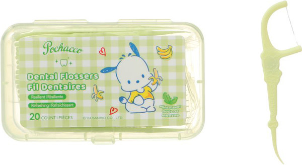 Изображение товара Зубная нить Miniso Pochacco Extra Fine со вкусом мяты 1100 (3x20шт)
