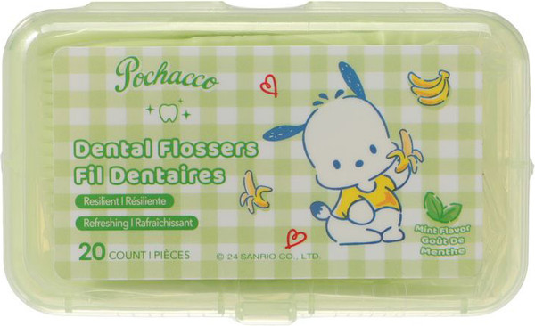 Изображение товара Зубная нить Miniso Pochacco Extra Fine со вкусом мяты 1100 (3x20шт)