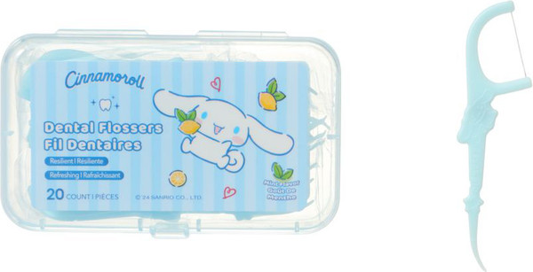 Изображение товара Зубная нить Miniso Cinnamoroll Extra Fine со вкусом мяты 1117 (3x20шт)
