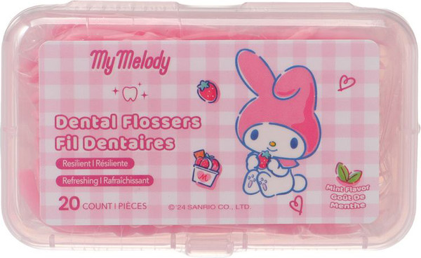 Изображение товара Зубная нить Miniso My Melody Extra Fine со вкусом мяты 1124 (3x20шт)