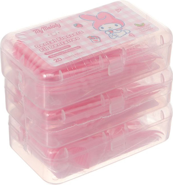 Изображение товара Зубная нить Miniso My Melody Extra Fine со вкусом мяты 1124 (3x20шт)