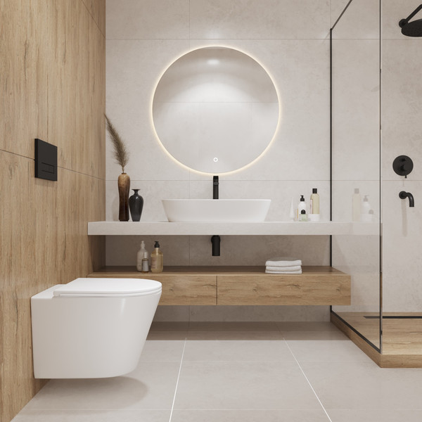 Изображение товара Унитаз подвесной с инсталляцией Lauter Longer 2110822 + GROHE Rapid SL 38772001 с кнопкой (прямоугольная, хром)