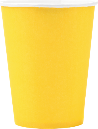 Изображение товара Набор бумажных стаканов Паксервис 250мл / 388939 (1000шт, желтый)