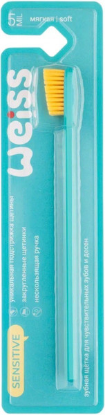 Изображение товара Зубная щетка WEISS Sensitive мягкая (желтый)