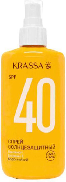 Изображение товара Спрей солнцезащитный Krassa SPF 40 (150мл)
