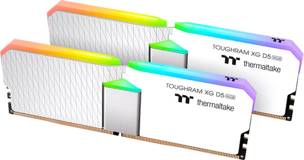 Изображение товара Оперативная память DDR5 Thermaltake Toughram XG RGB D5 6200 CL32 1.3V 32GB / RG34D516GX2-6200C32B (белый)