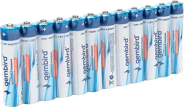 Изображение товара Комплект батареек Gembird GB-R03P-12F (12шт)