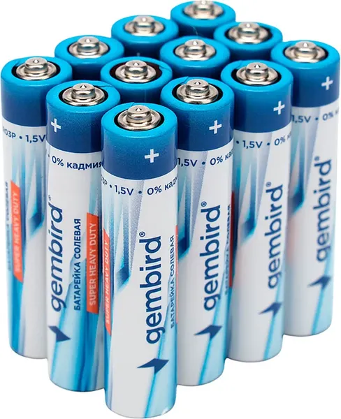 Изображение товара Комплект батареек Gembird GB-R03P-12F (12шт)