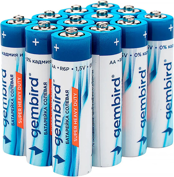 Изображение товара Комплект батареек Gembird GB-R6P-12F (12шт)