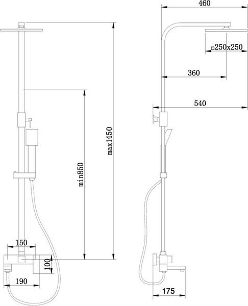 Изображение товара Душевая система со смесителем Abber Daheim AF8216SPL