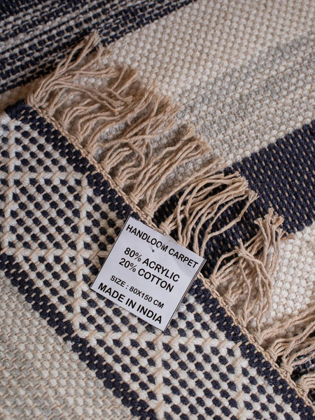 Изображение товара Ковер Merry Bear Home Decor 80x150см / DRY-BL-10 (белый/голубой)