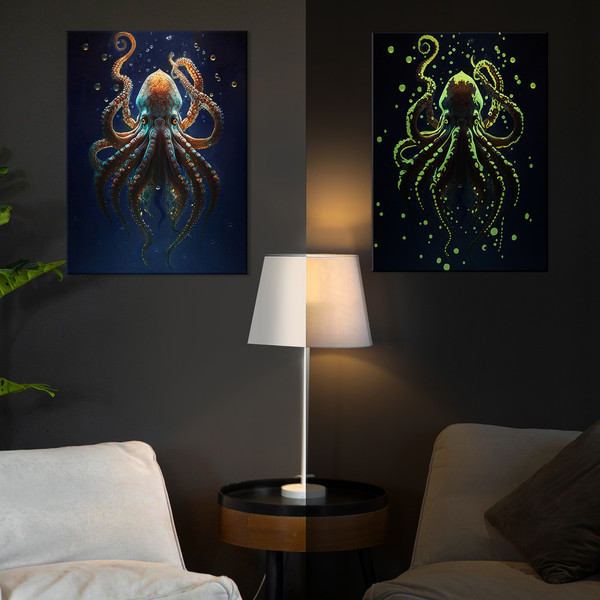 Изображение товара Картина по номерам Молли Осьминог морских глубин 40x50 / FHR0572