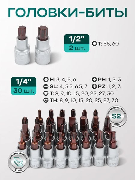 Изображение товара Универсальный набор инструментов RockForce RF-38841W Premium (64710)