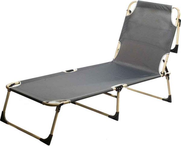 Изображение товара Складной шезлонг MONAMI 194х62х34см / LYLT-0010 (серый)
