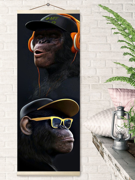 Изображение товара Картина по номерам Молли Обезьяны 35x88 / HRP0048