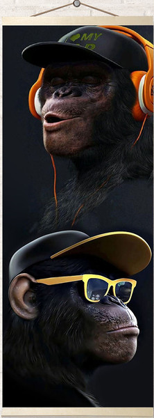 Изображение товара Картина по номерам Молли Обезьяны 35x88 / HRP0048