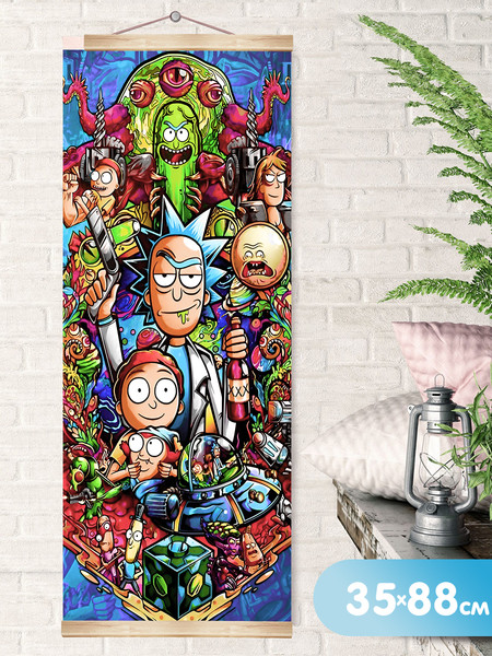 Изображение товара Картина по номерам Молли Арт Рик и Морти 35x88 / HRP0165