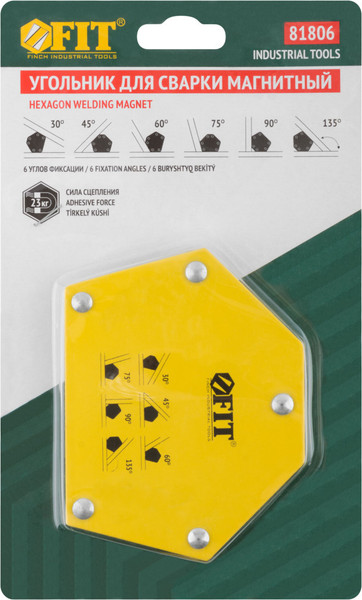 Изображение товара Магнитный фиксатор FIT Шестигранник усилие до 23кг / 81806