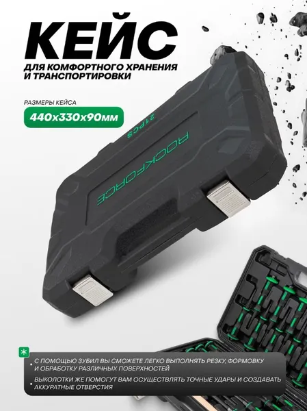 Изображение товара Набор зубил RockForce RF-5211K (64768)