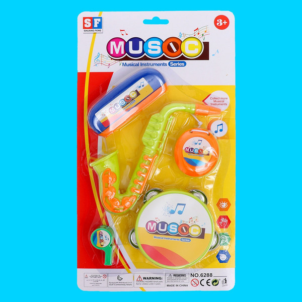 Изображение товара Музыкальная игрушка Sima-Land Набор музыкальных инструментов. Оркестр 6288D / 6980916 (5пр)