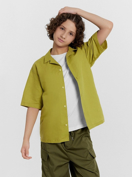 Изображение товара Рубашка детская Mark Formelle 113454 (р.128-64, кедр-1)