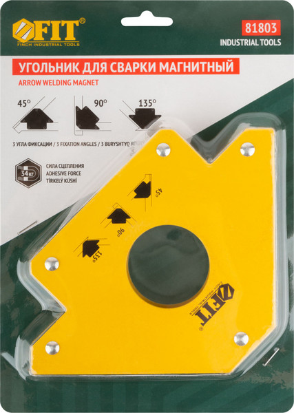 Изображение товара Магнитный фиксатор FIT Стрелка усилие до 34кг / 81803