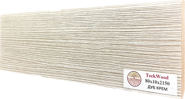 Изображение товара Плинтус Teckwood МДФ Прямой 80x10x2150 (дуб крем)