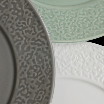 Изображение товара Тарелка столовая обеденная Corone Nori LQ-QK15290-GRY / фк5616 (серый)