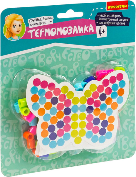 Изображение товара Развивающая игра Bondibon Термомозаика для малышей Бабочка / ВВ5961