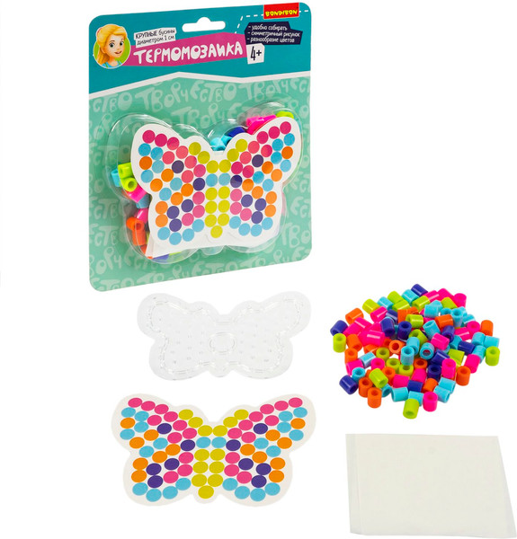 Изображение товара Развивающая игра Bondibon Термомозаика для малышей Бабочка / ВВ5961
