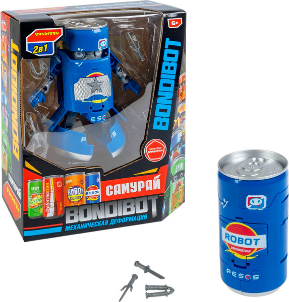 Изображение товара Игрушка-трансформер Bondibon Самурай / ВВ6270 (синий)