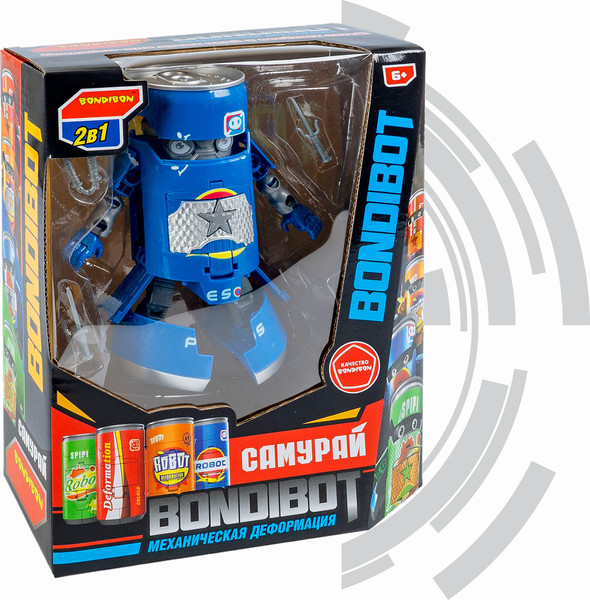 Изображение товара Игрушка-трансформер Bondibon Самурай / ВВ6270 (синий)