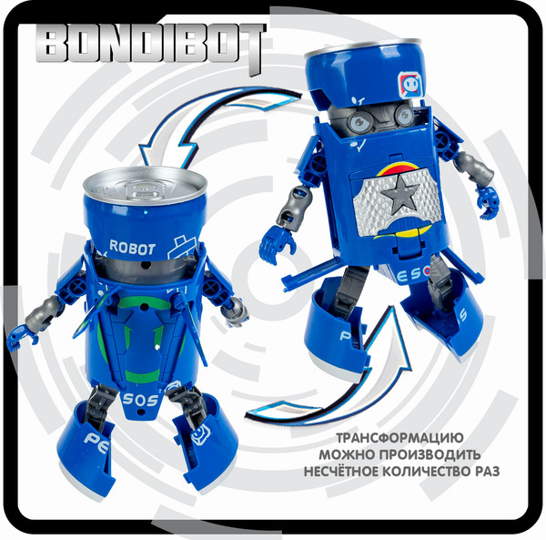 Изображение товара Игрушка-трансформер Bondibon Самурай / ВВ6270 (синий)