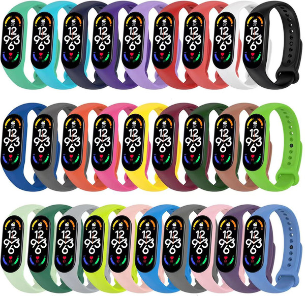 Изображение товара Ремешок для фитнес-трекера Rumi Силиконовый для Xiaomi Smart Band 7 (пылкий розовый)