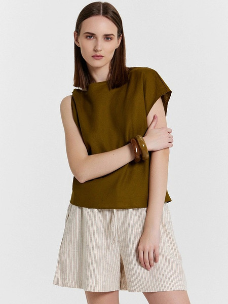 Изображение товара Шорты Mark Formelle 132341-1 (р.170-94, коричневая полоска на молочном)