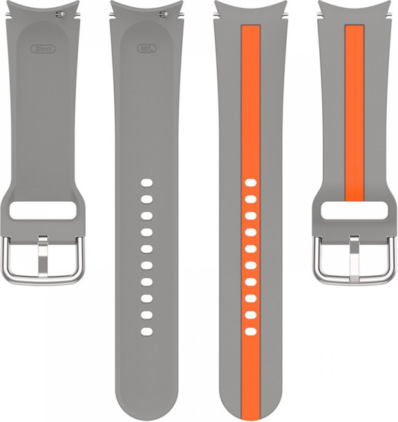 Изображение товара Ремешок для умных часов Rumi Sport Line для Samsung Galaxy 4/5/6/7/FE (серый/оранжевый)