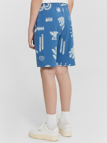 Изображение товара Шорты детские Mark Formelle 133351 (р.158-80, узоры на пепельно-синем)