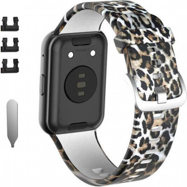 Изображение товара Ремешок для умных часов Rumi Силиконовый для Huawei Watch FIt/Watch FIt Elegant (леопард)