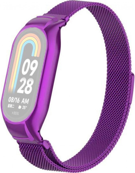 Изображение товара Ремешок для фитнес-трекера Rumi Milanese Loop для Xiaomi Smart Band 8/9 (фиолетовый)