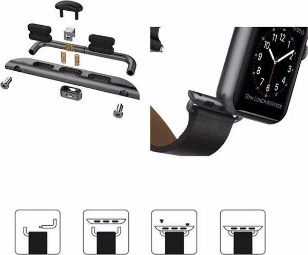 Изображение товара Адаптер ремешка для умных часов Rumi Для Apple Watch 42/44/45мм (22мм, серебристый)